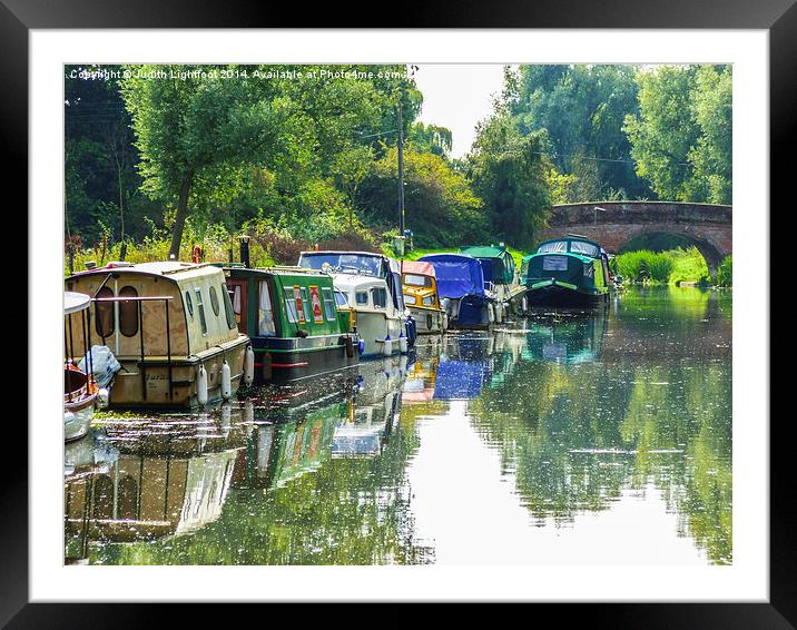 The Tranquil Chelmer and Blackwater Navigation Framed Mounted Print by Judith Lightfoot