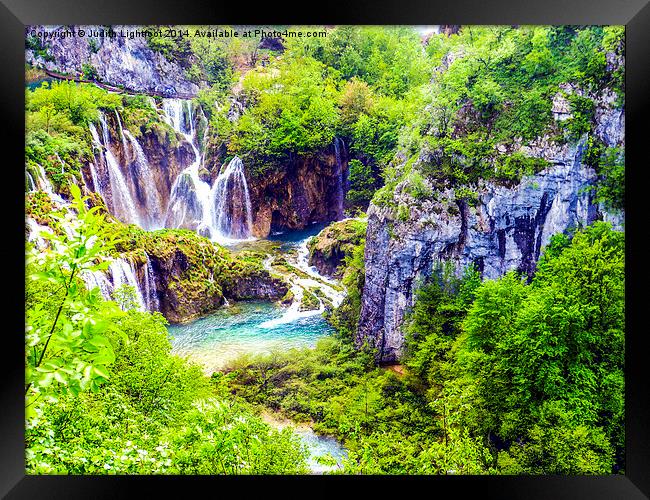  The Outstanding Plitvice Lakes Framed Print by Judith Lightfoot