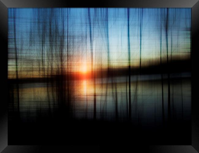  Sunset Blur Framed Print by Florin Birjoveanu