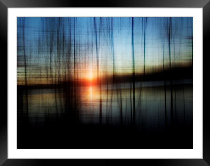  Sunset Blur Framed Mounted Print by Florin Birjoveanu