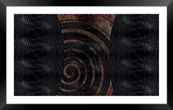  Spirals Extending Framed Mounted Print by Florin Birjoveanu