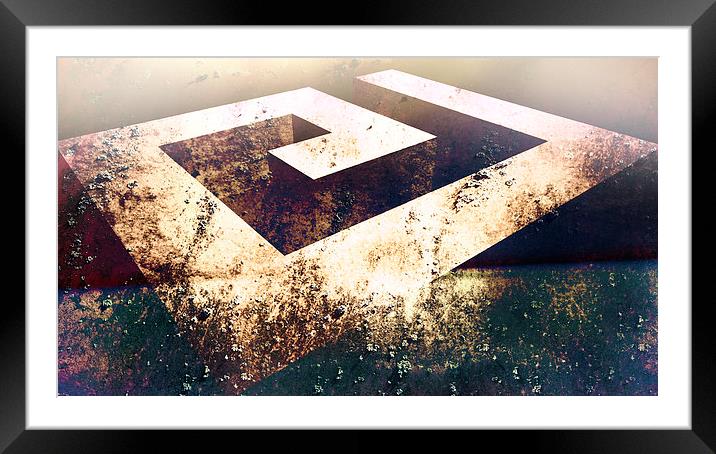 Outside Limits Texture Framed Mounted Print by Florin Birjoveanu