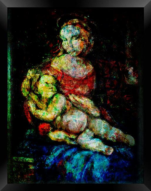  Mother And Child Framed Print by Florin Birjoveanu