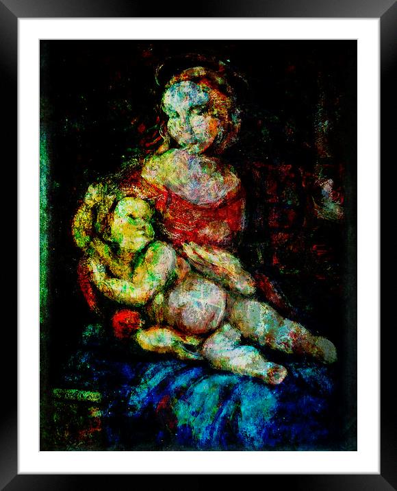  Mother And Child Framed Mounted Print by Florin Birjoveanu