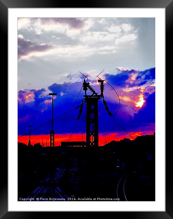  Electrification Surge Framed Mounted Print by Florin Birjoveanu