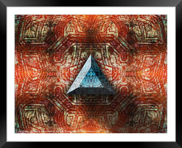 Only One Triangle Framed Mounted Print by Florin Birjoveanu