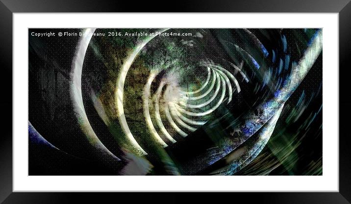 Tracking Of Rings Textured Framed Mounted Print by Florin Birjoveanu