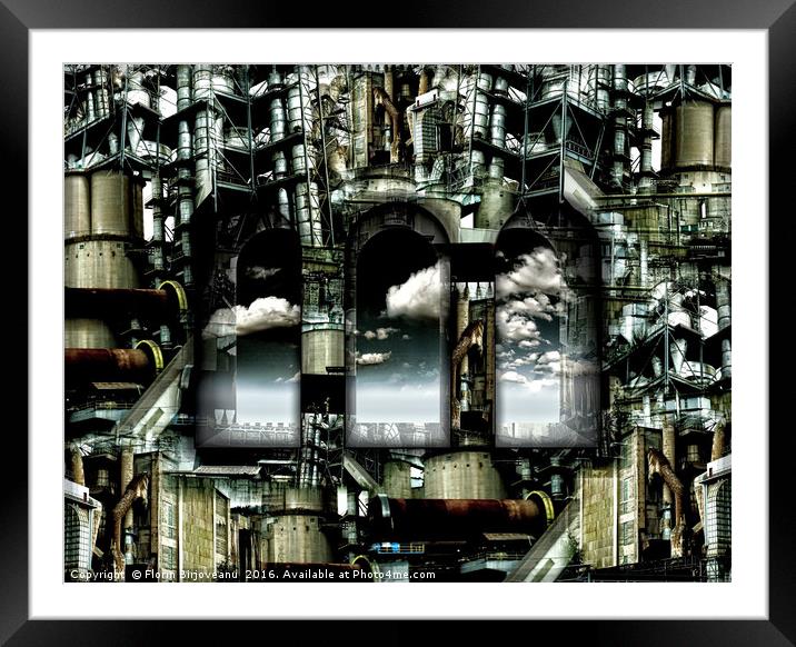 Factory Effect Framed Mounted Print by Florin Birjoveanu
