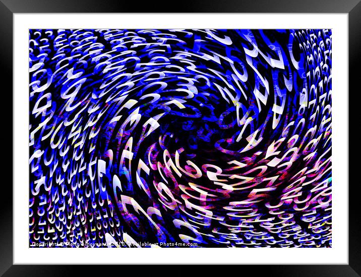 More Sight Blue Framed Mounted Print by Florin Birjoveanu