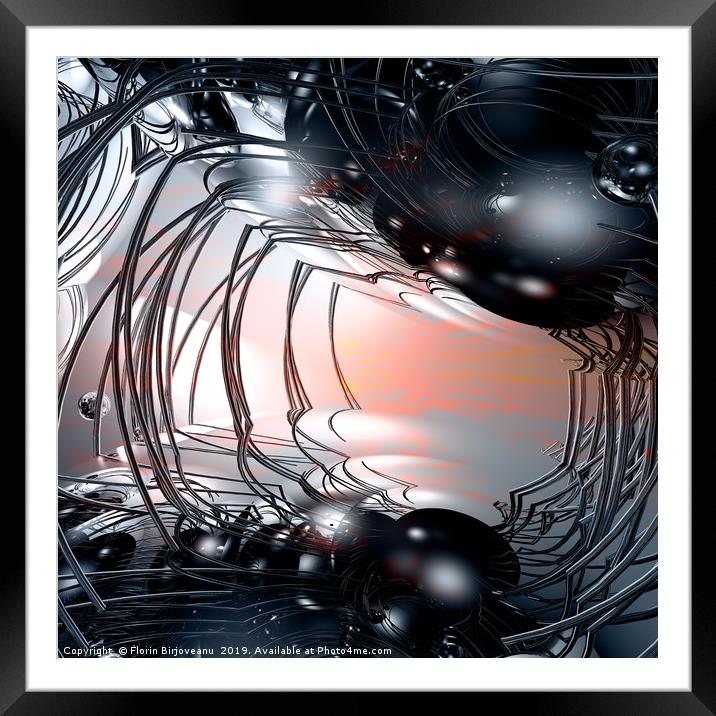 Swirl Light Framed Mounted Print by Florin Birjoveanu