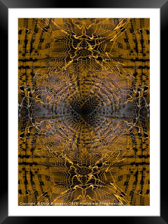 Shake Displacement  Framed Mounted Print by Florin Birjoveanu