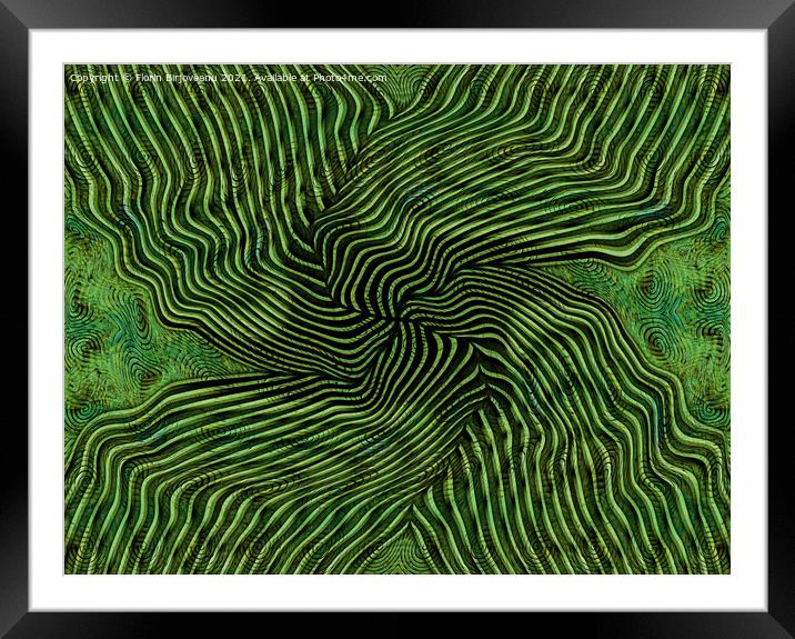 Mused Wavy Framed Mounted Print by Florin Birjoveanu