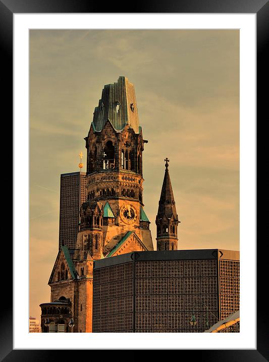  Kaiser Wilhelm Memorial Church in Berlin Framed Mounted Print by Iveta S