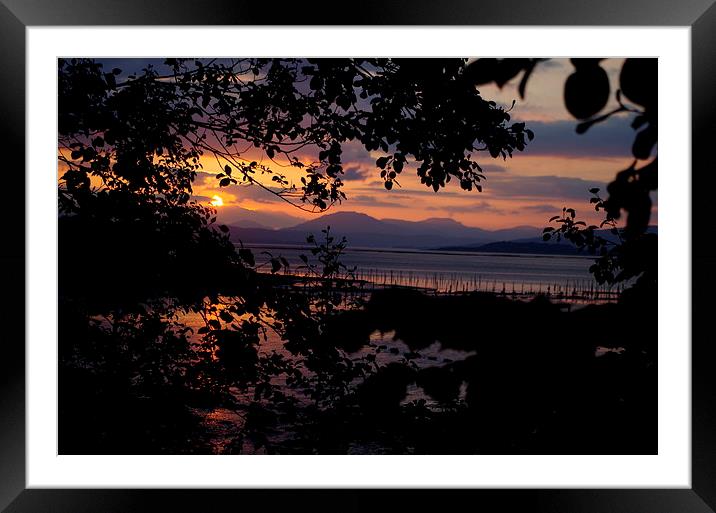  port Glasgow Sunset  Framed Mounted Print by Kenny McCormick