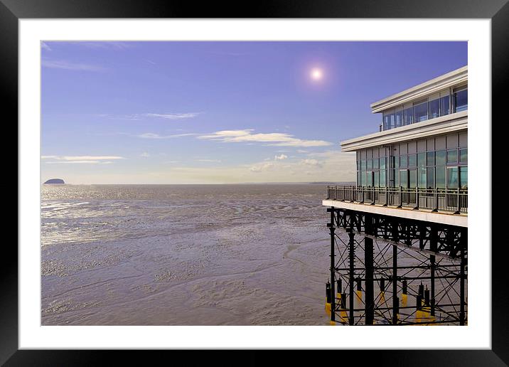  Weston Super Mare Pier Framed Mounted Print by Dana Wheatley