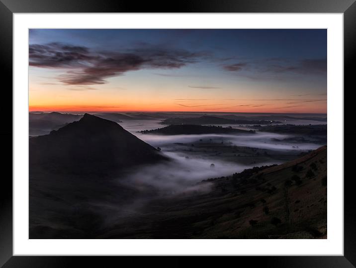  Chrome Hill Misty Sunrise Framed Mounted Print by John Cropper