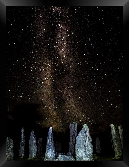  Milky Way, Callanish Standing Stones Framed Print by John Cropper