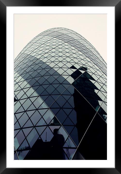  The Gherkin Framed Mounted Print by Patrycja Polechonska