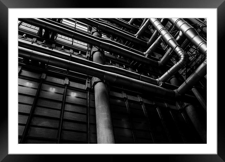  Industrial Pipes Framed Mounted Print by Patrycja Polechonska