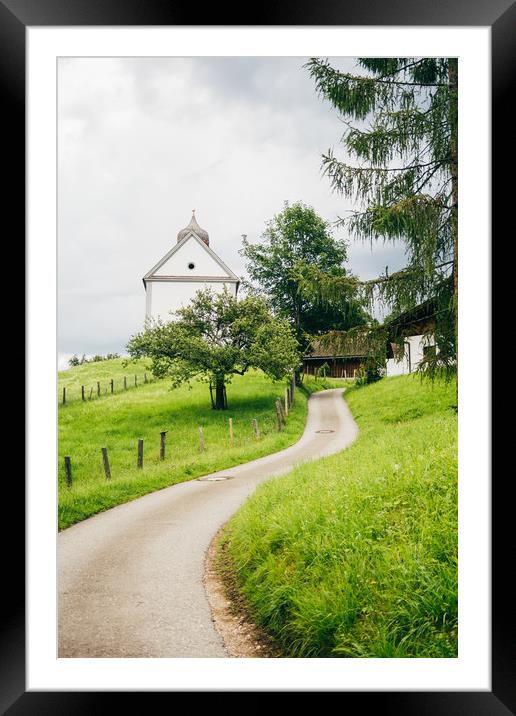 Wamberg Village Framed Mounted Print by Patrycja Polechonska