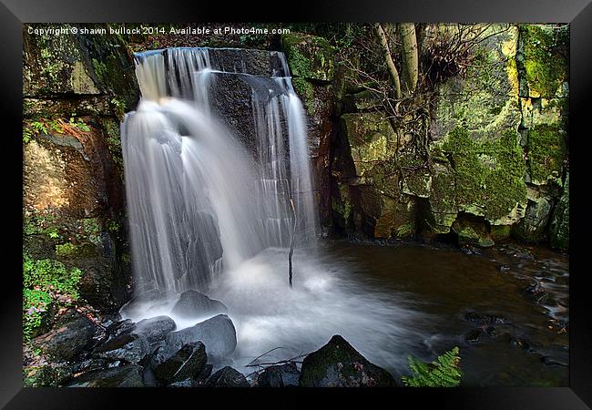 Waterfall Framed Print by shawn bullock