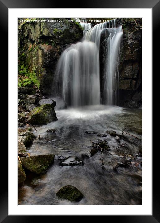  lumsdale water fall Framed Mounted Print by shawn bullock