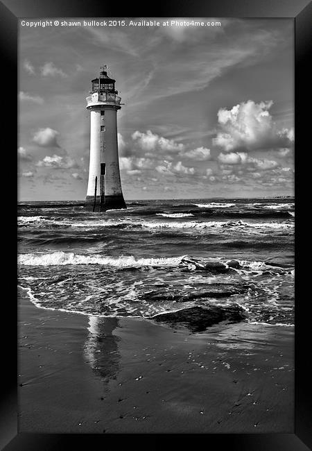  Perch Rock lighthouse  Framed Print by shawn bullock