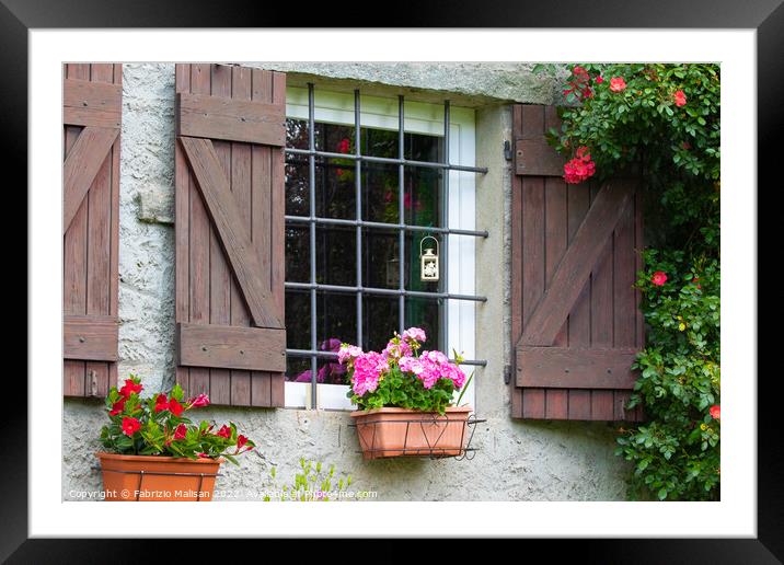 Countryhouse window Framed Mounted Print by Fabrizio Malisan