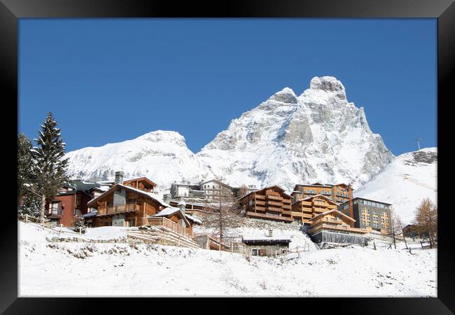 Breuil Cervinia Valle d'Aosta Italy Framed Print by Fabrizio Malisan