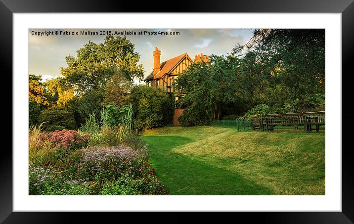 English country garden Framed Mounted Print by Fabrizio Malisan