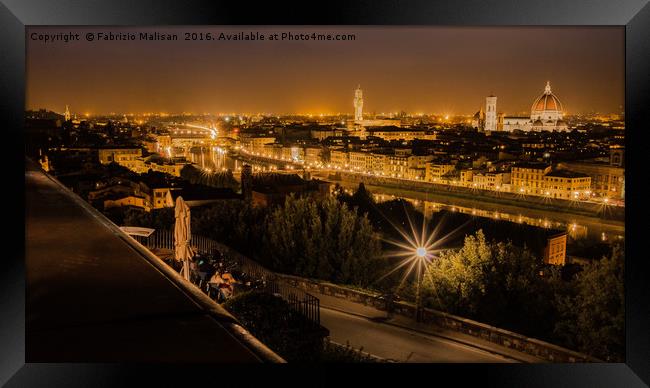 An Evening In Florence Framed Print by Fabrizio Malisan