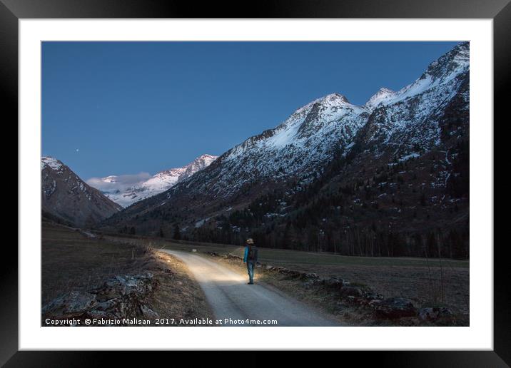 Mountain Adventurer  Framed Mounted Print by Fabrizio Malisan