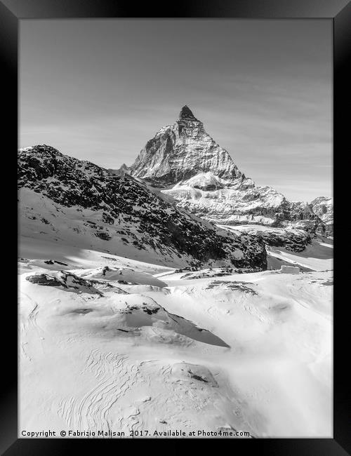 A view over the Matterhorn Framed Print by Fabrizio Malisan
