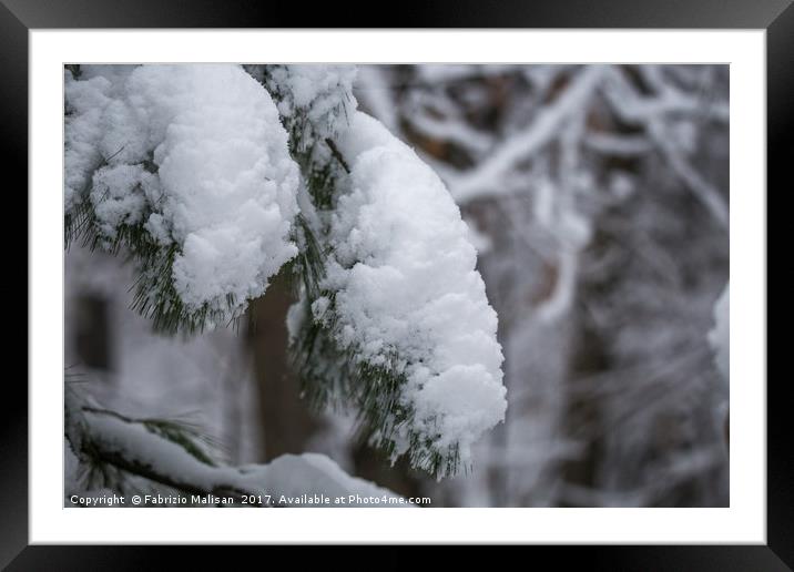 The Snow Is Heavy Framed Mounted Print by Fabrizio Malisan