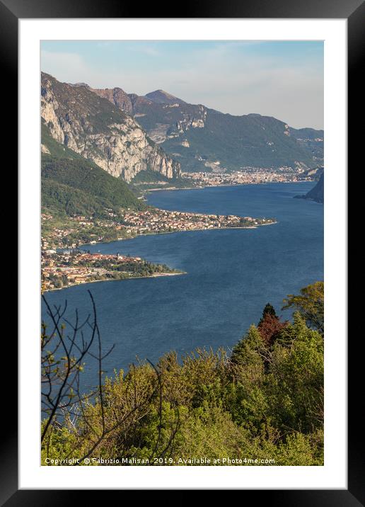 A beautiful Landscape view of Lake Como from Bella Framed Mounted Print by Fabrizio Malisan