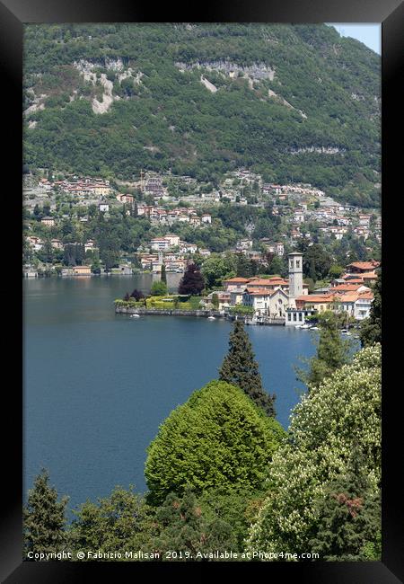 A beautiful Landscape view from Torno Bellagio,  L Framed Print by Fabrizio Malisan
