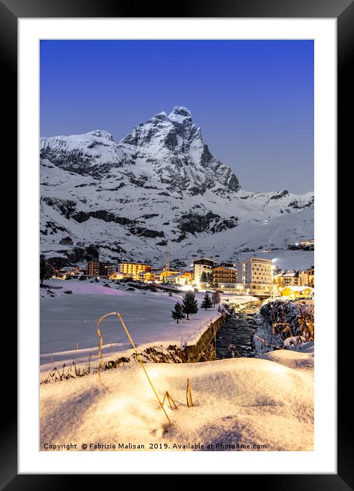 An Evening in Cervinia Framed Mounted Print by Fabrizio Malisan