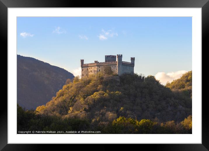 THe Castle On The Hill Framed Mounted Print by Fabrizio Malisan