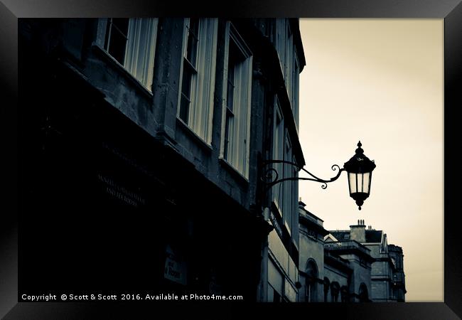 Old Town Framed Print by Scott & Scott