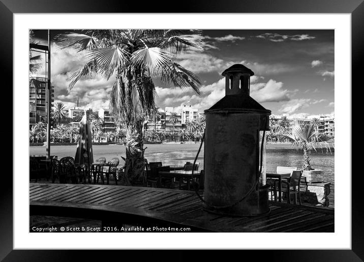 Puerto de Mazarron Framed Mounted Print by Scott & Scott