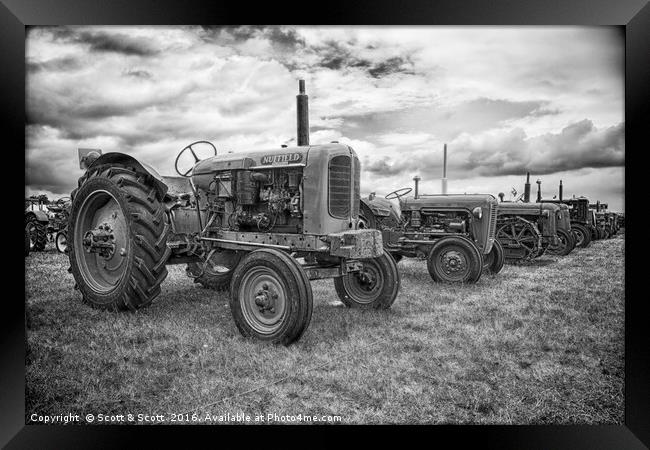 Retired labourers Framed Print by Scott & Scott