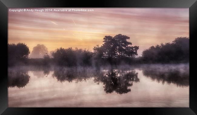  River Thames Dawn Framed Print by Andy Hough