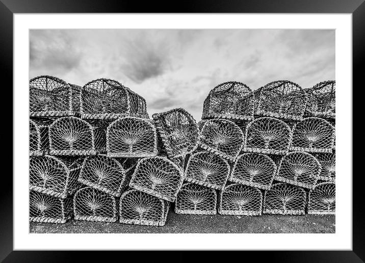 Lobster Pots  Framed Mounted Print by Tanya Hall