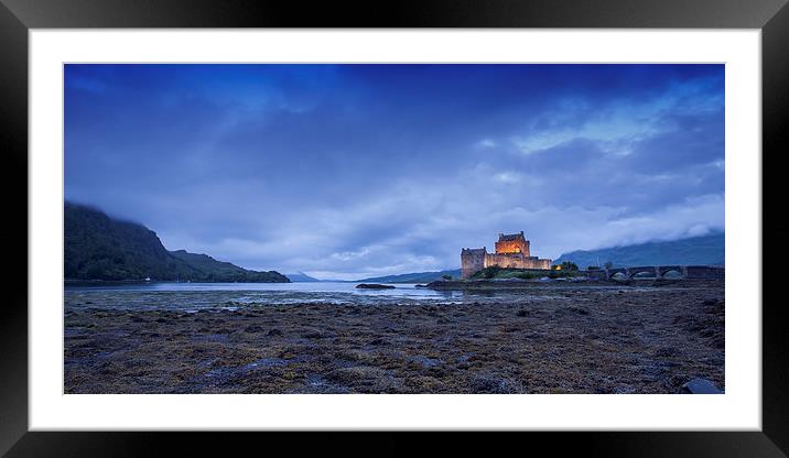  Eilean Donan Castle At Dusk during the summer of  Framed Mounted Print by David Hirst