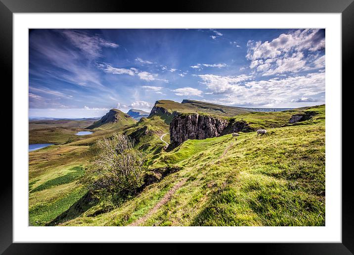 The Quiraing on the isle of Skye During the Daytim Framed Mounted Print by David Hirst