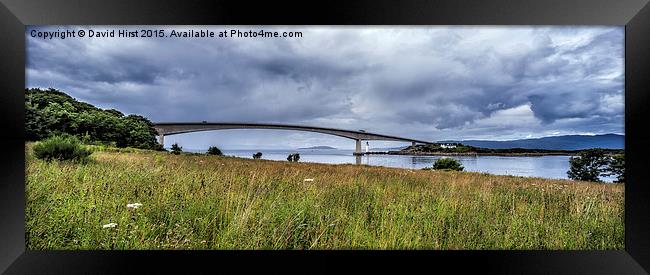  Skye Bridge from Kyleakin side Framed Print by David Hirst