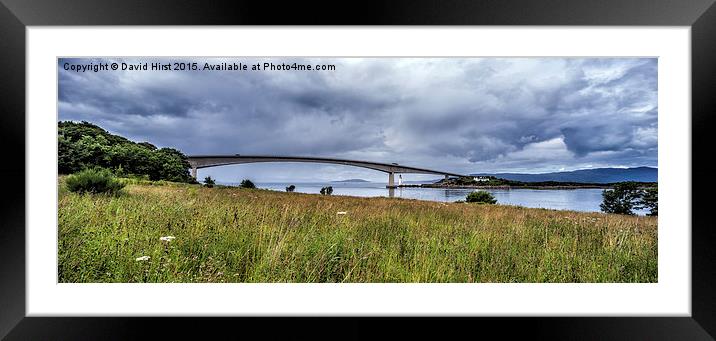  Skye Bridge from Kyleakin side Framed Mounted Print by David Hirst