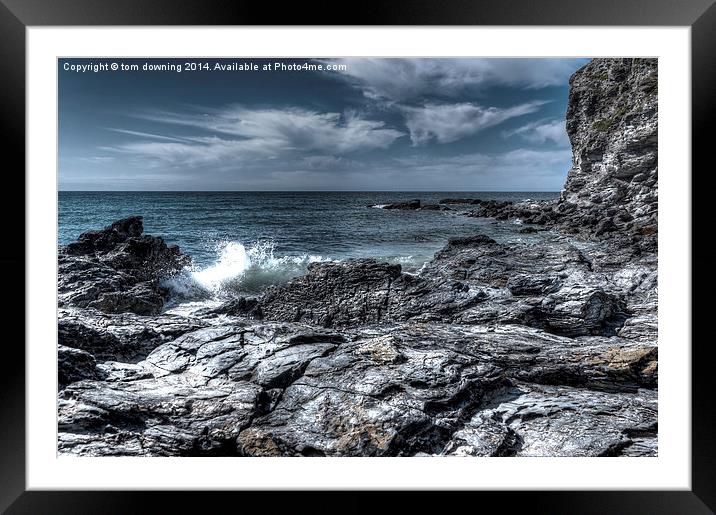  Land Sea and Sky in colour  Framed Mounted Print by tom downing