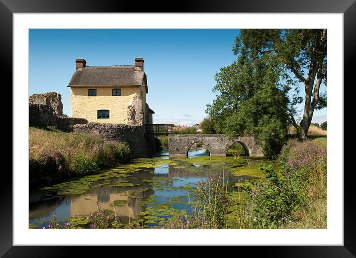  Stogursey Castle in Summer Framed Mounted Print by Bob Small
