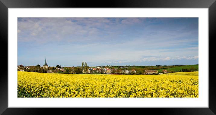  Stogursey Panorama Framed Mounted Print by Bob Small